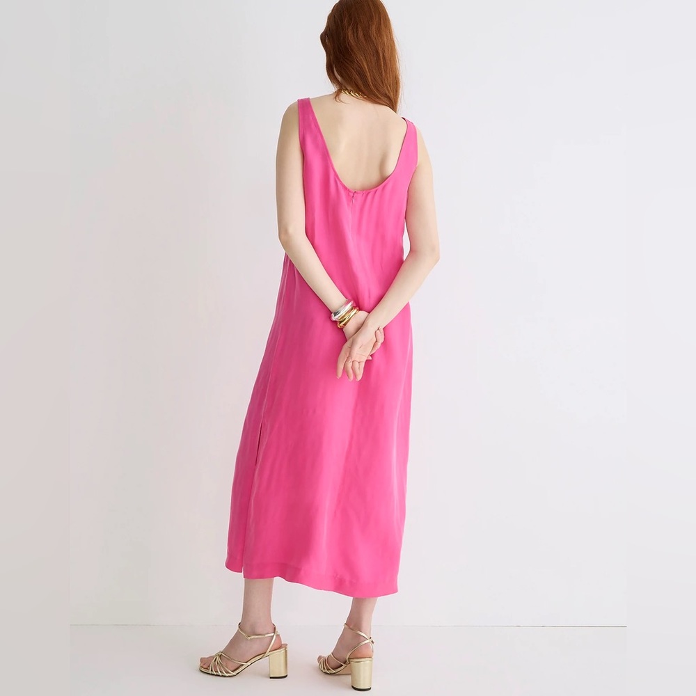J.Crew Scoopneck cupro-blend slip dress BR473
